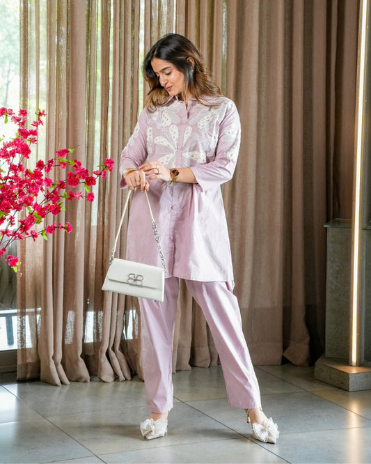 Lavender Cotton Co-Ord Set