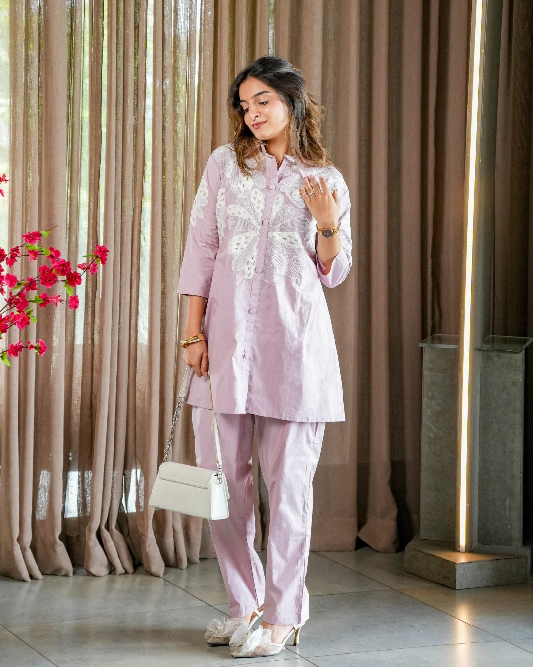 Lavender Cotton Co-Ord Set