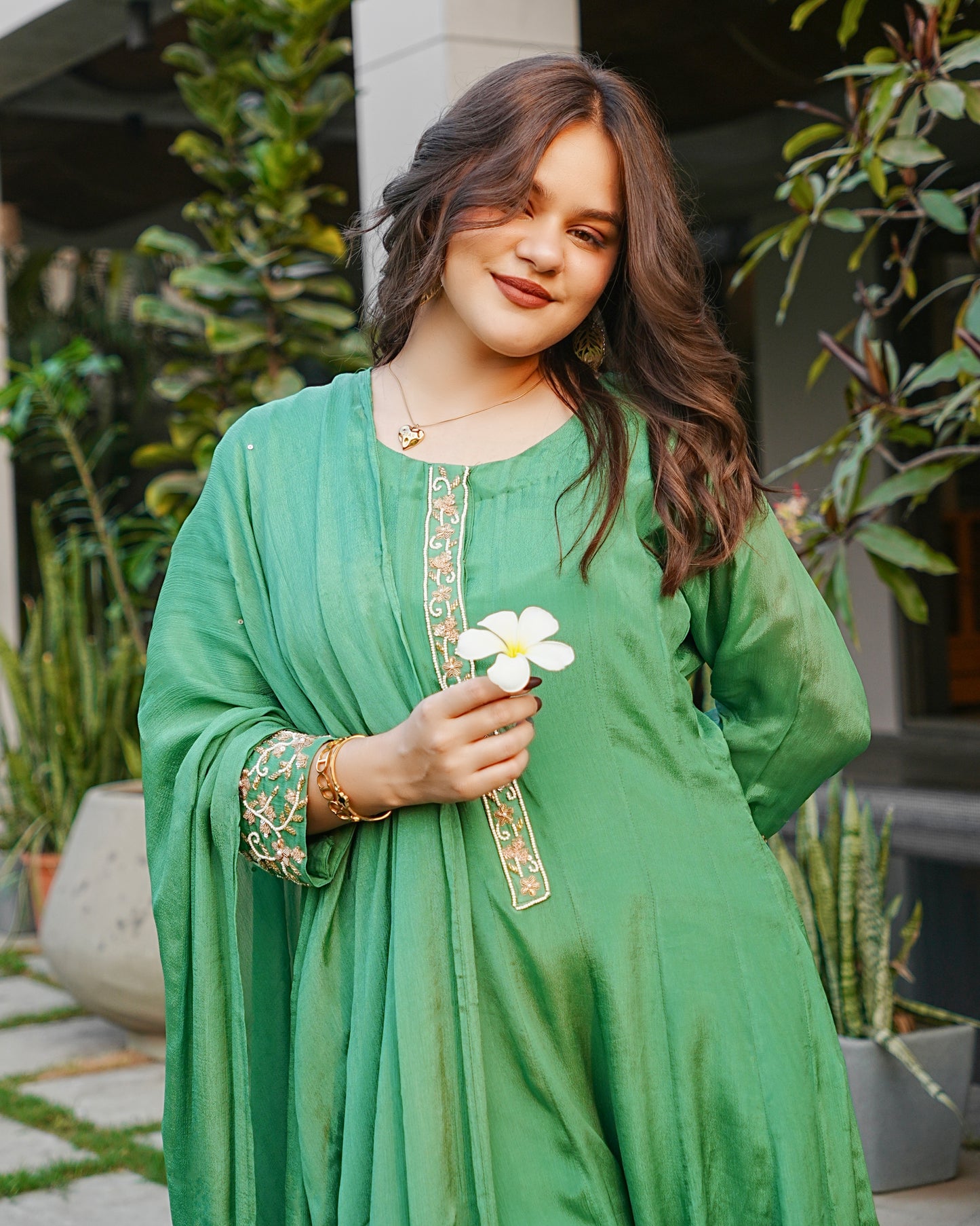 Mint Whisper Anarkali Set