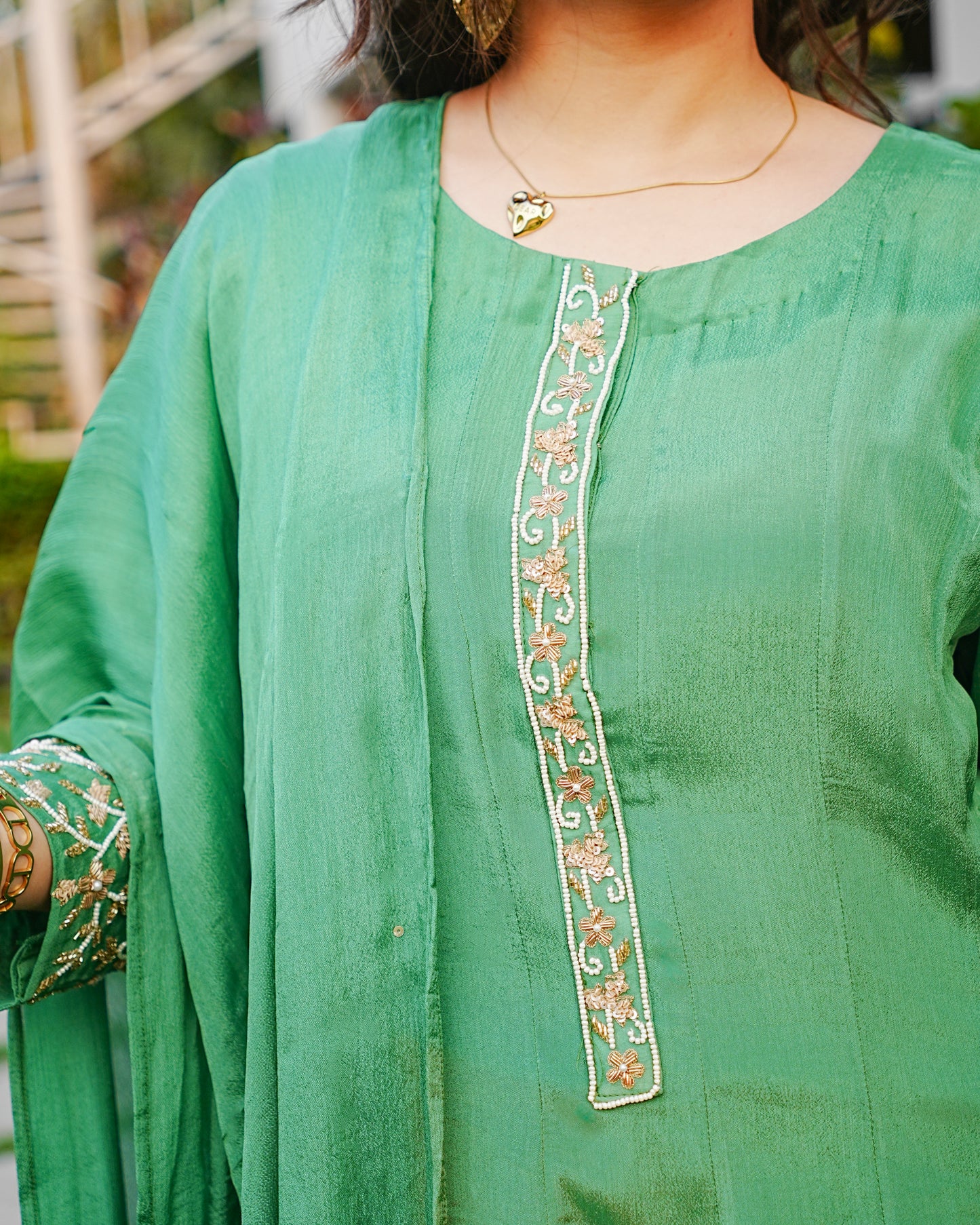 Mint Whisper Anarkali Set