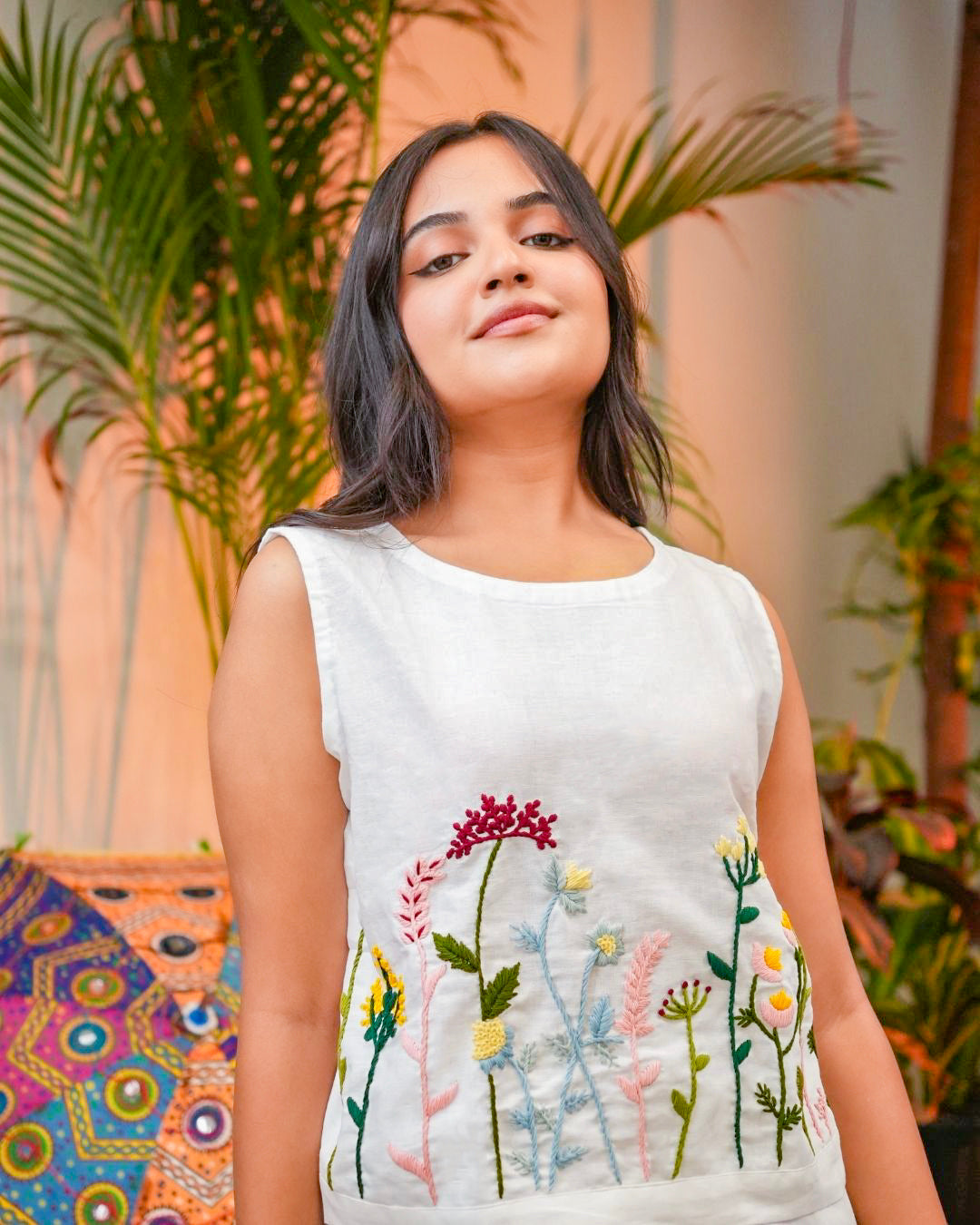Floral Embroidered  Co-Ord Set