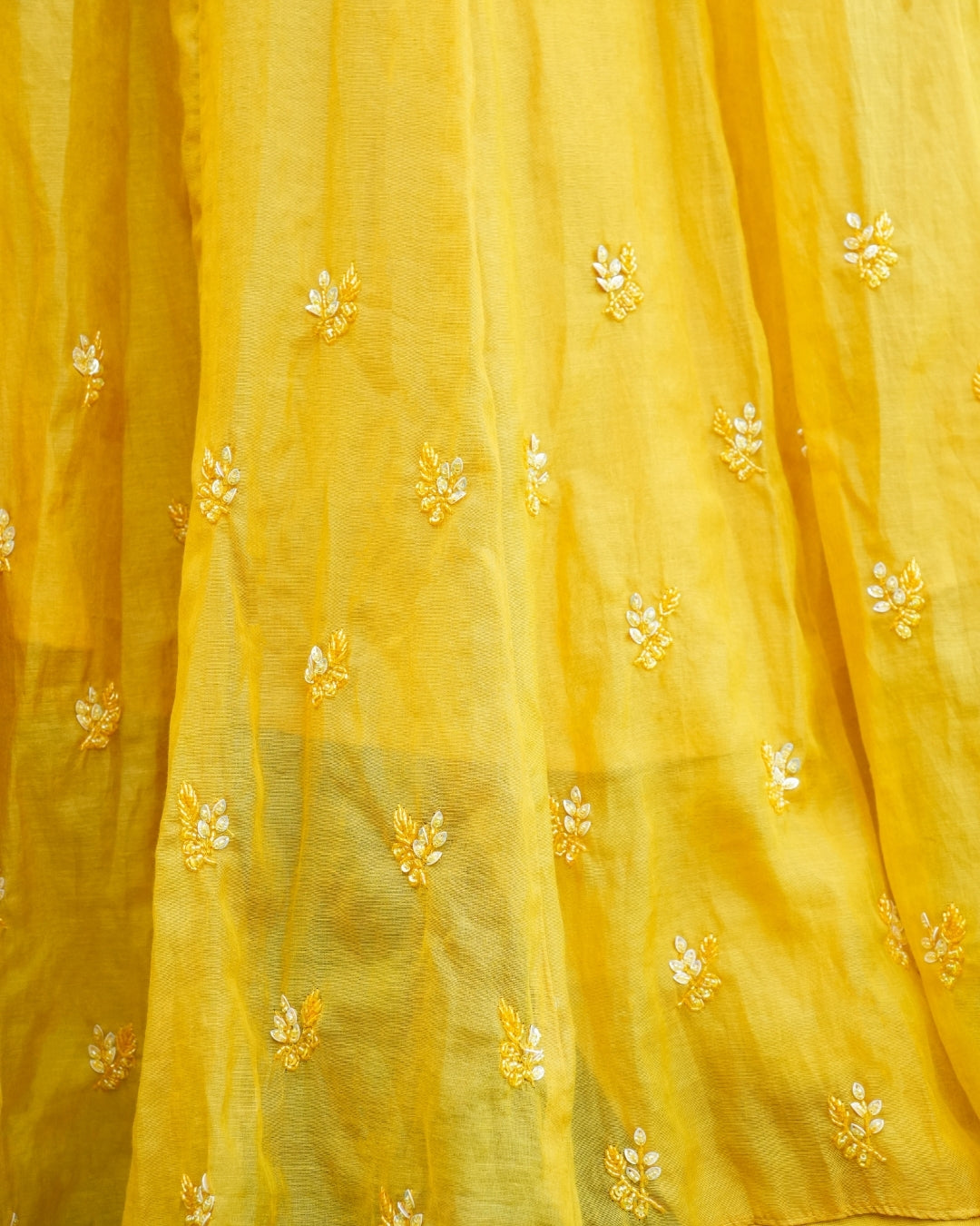 Mustard Yellow Anarkali Set