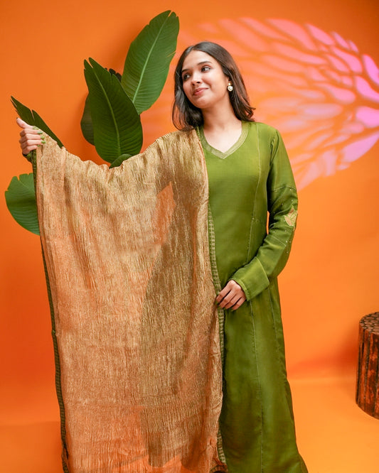 Meher Muslin Silk Suit Set