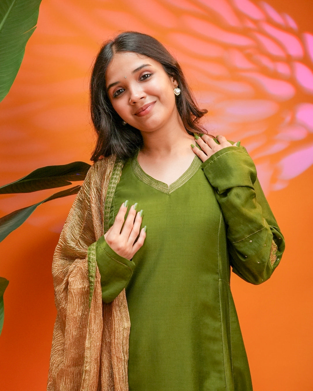 Meher Muslin Silk Suit Set