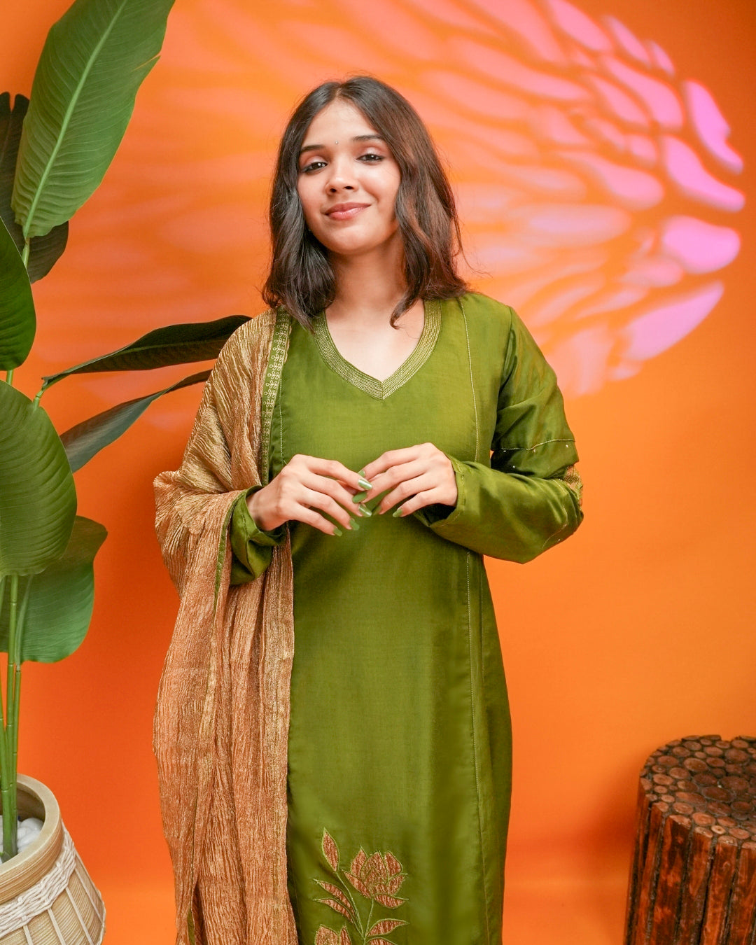 Meher Muslin Silk Suit Set