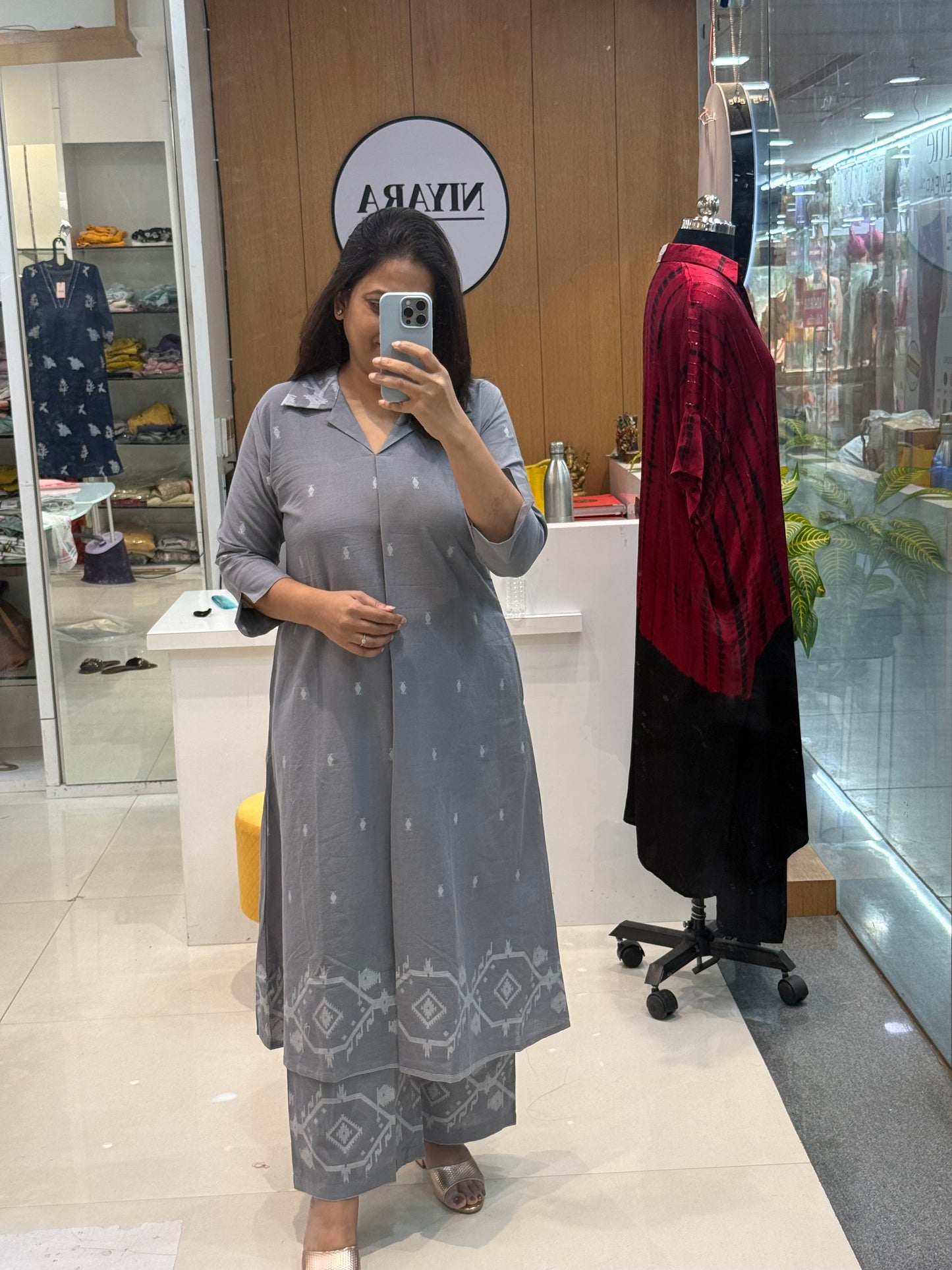 A-Line Kurta Palazzo Set