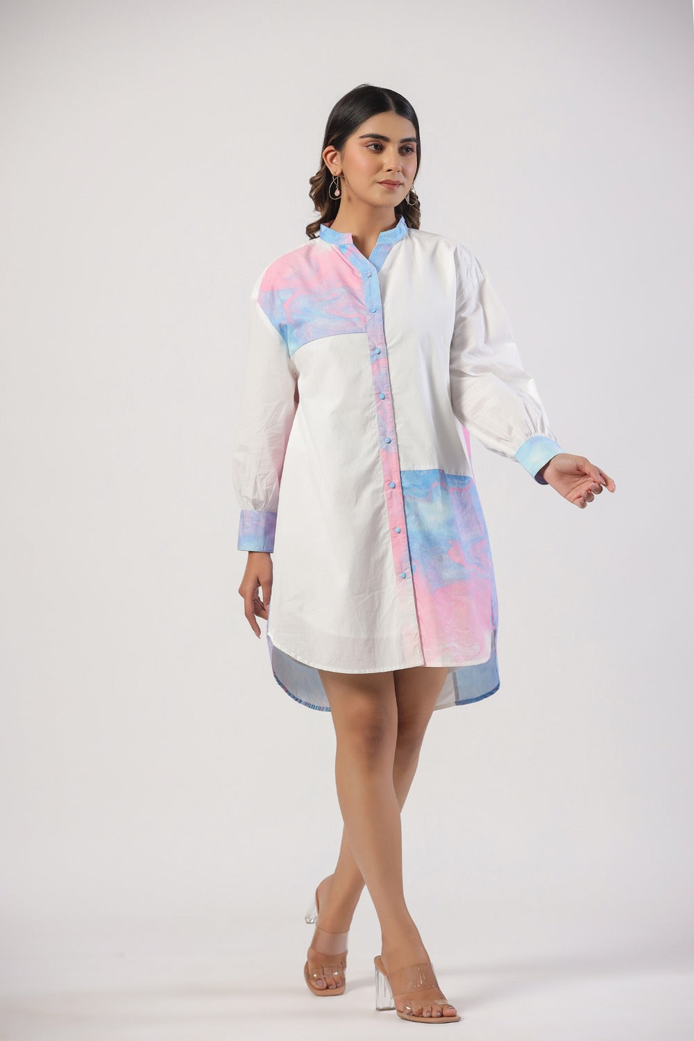 Pastel Rush High-Low Shirt Tunic