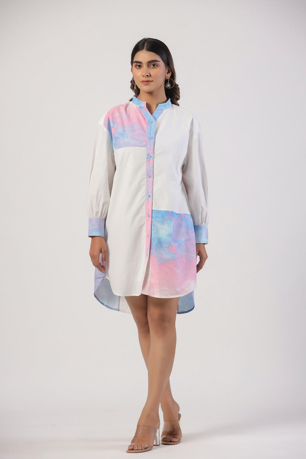 Pastel Rush High-Low Shirt Tunic