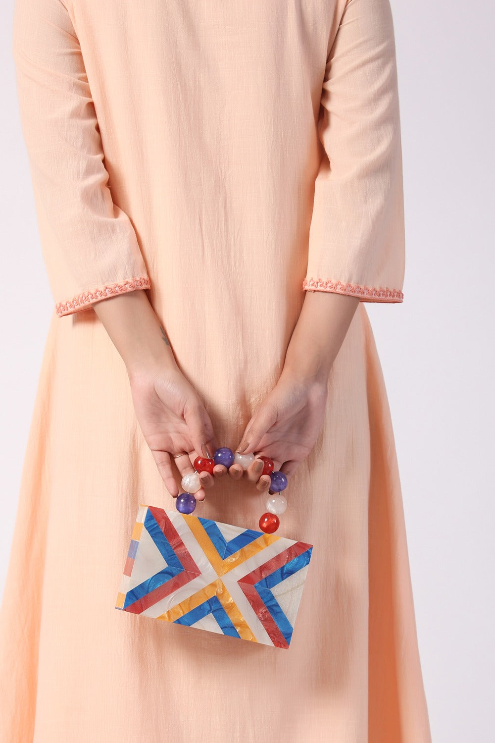 Blush Bloom Embroidered Tunic Dress