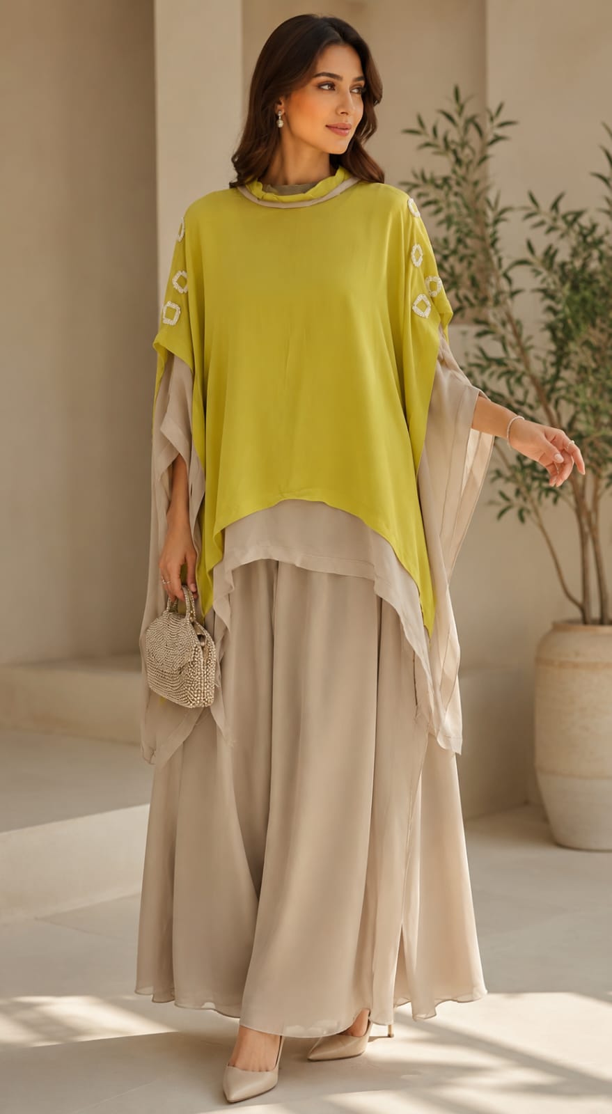 Geogrette kaftan cord