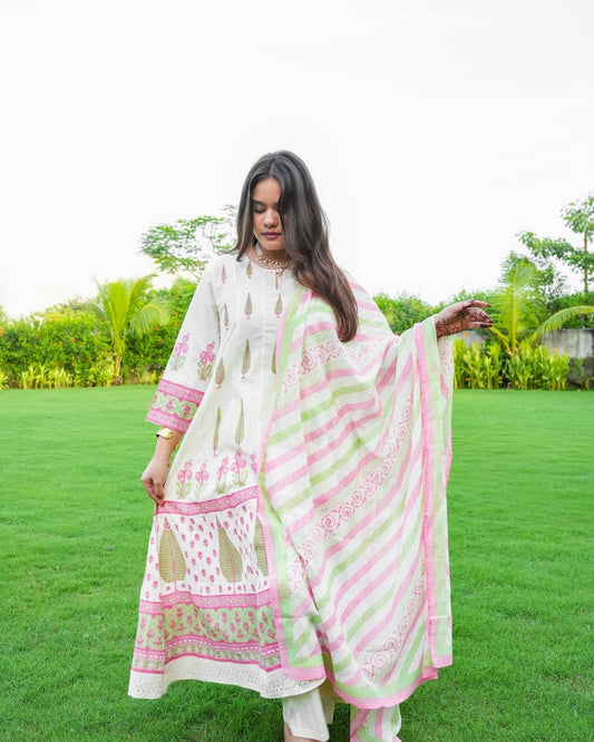 Mul Cotton Kurta Set