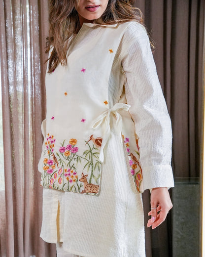 Aira Ivory Cotton Co-Ord Set