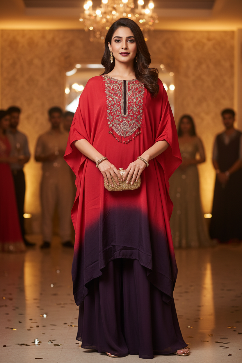 Crepe kaftan