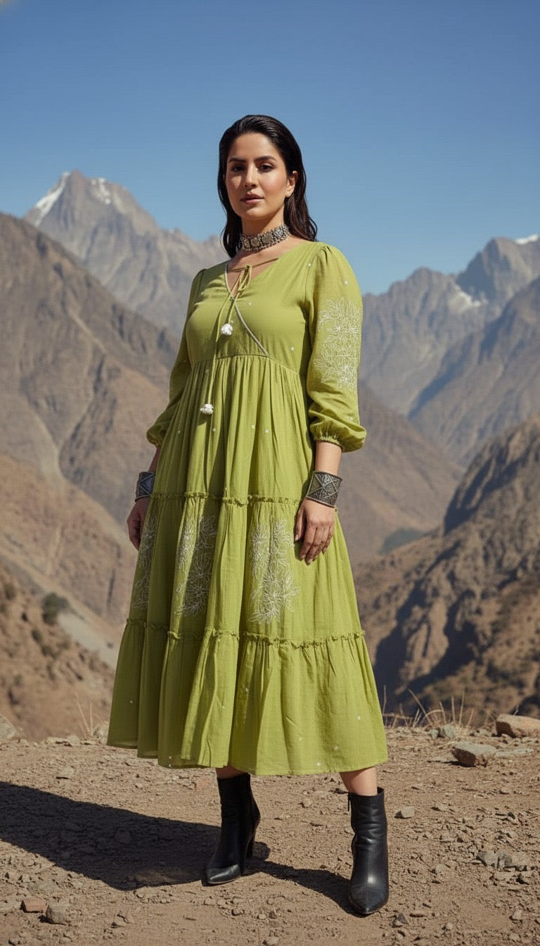 Embroidered Tiered TUNIC