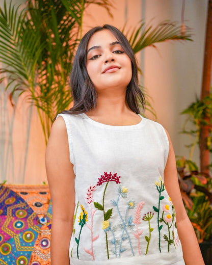 Floral Embroidered  Co-Ord Set