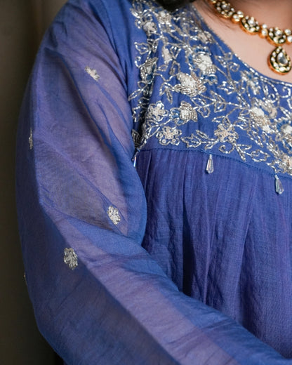 Mul Chanderi Kurta Set