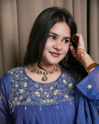 Mul Chanderi Kurta Set