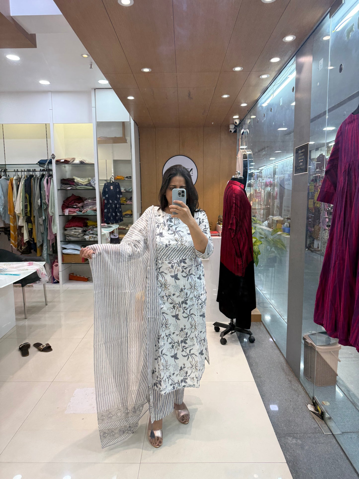 Floral Printed Kurta Set