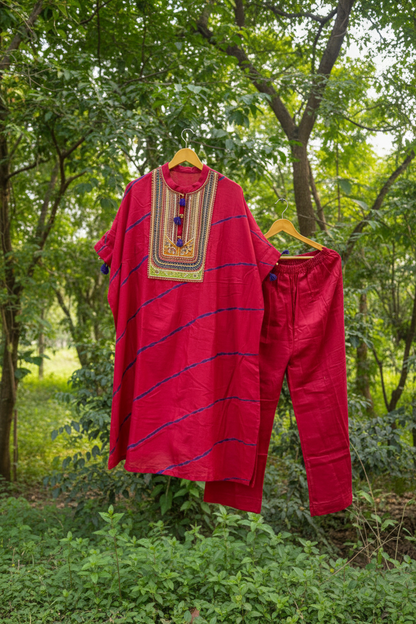 Women’s Chanderi Kaftan Set