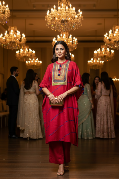 Women’s Chanderi Kaftan Set