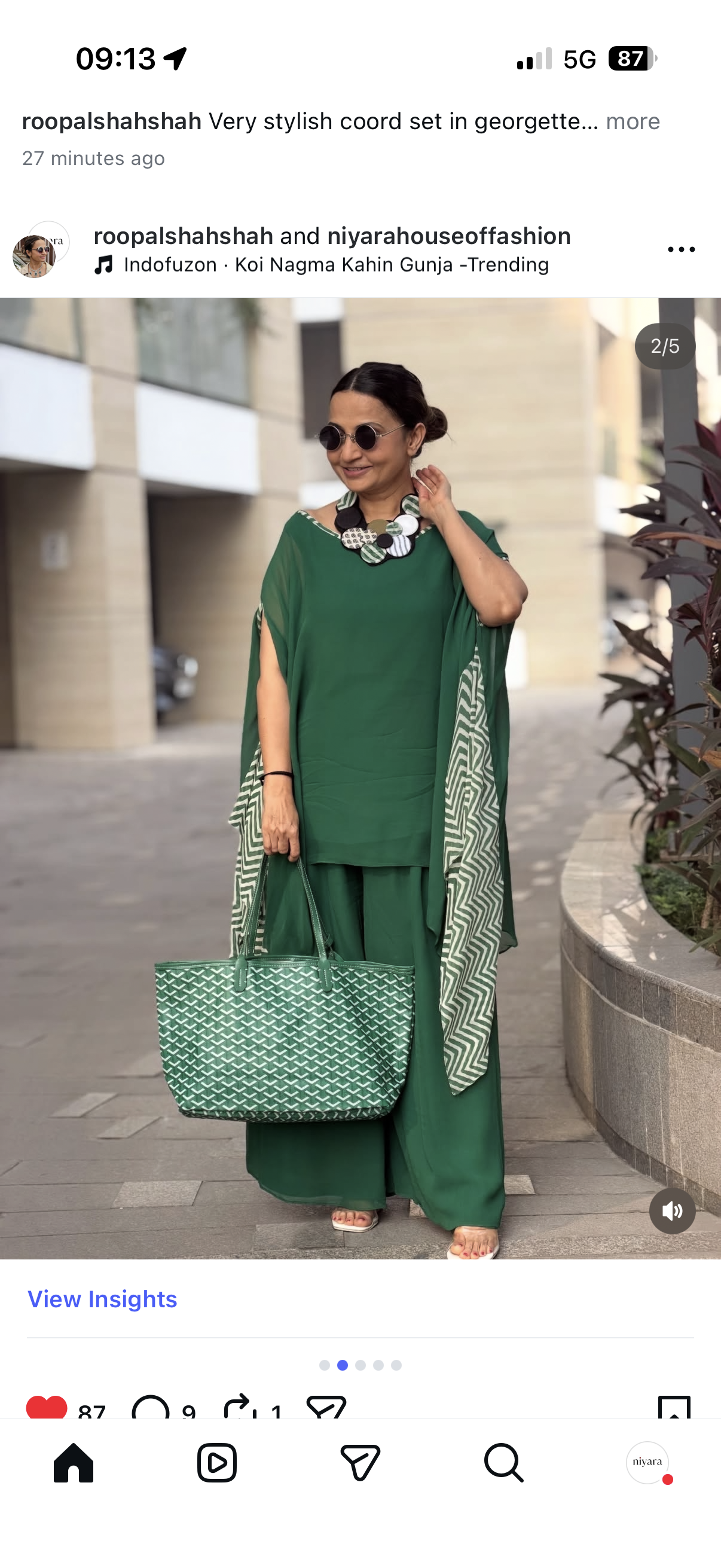 Indo-Western Kaftan Set