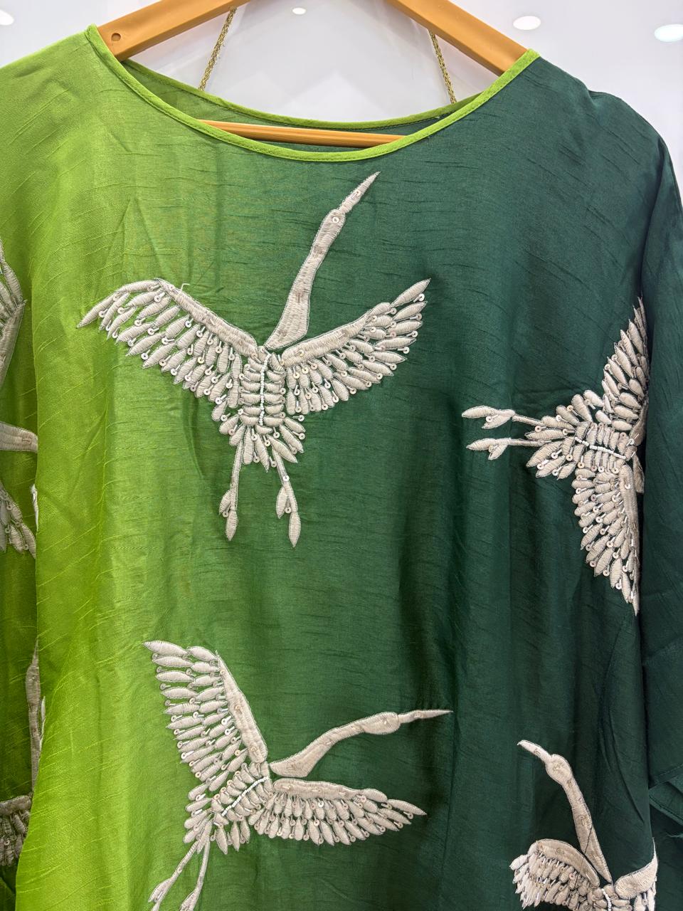 Silk kaftan set