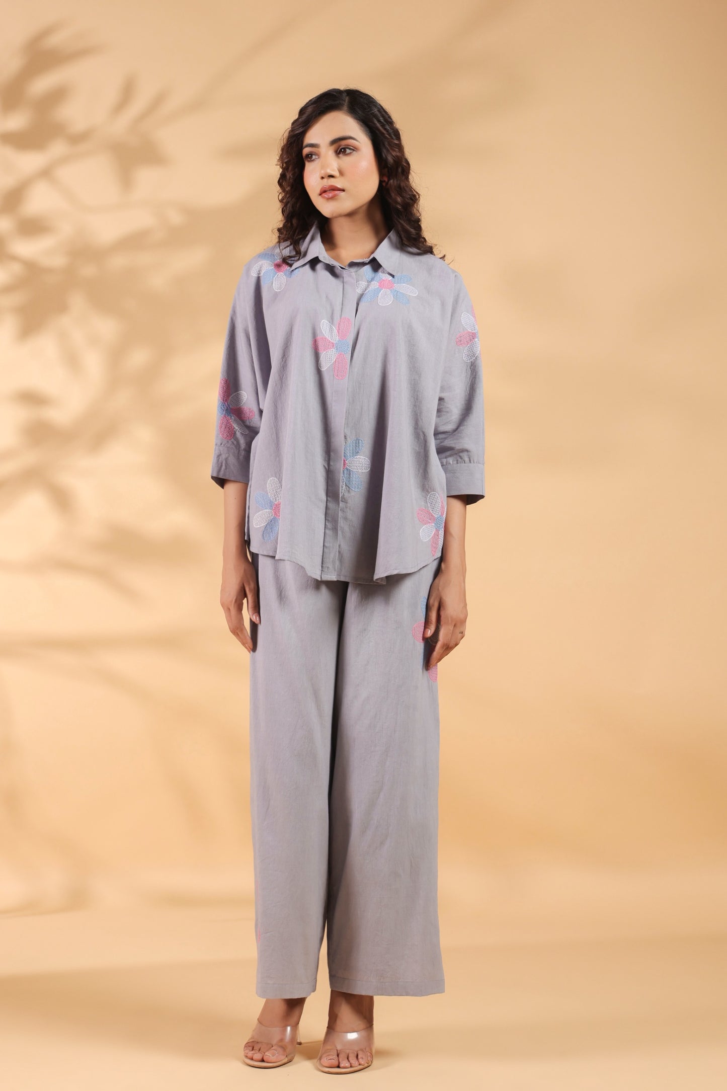 Lilac Bloom Oversized Co-ord Set