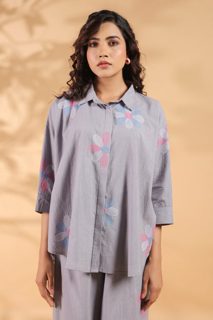 Lilac Bloom Oversized Co-ord Set