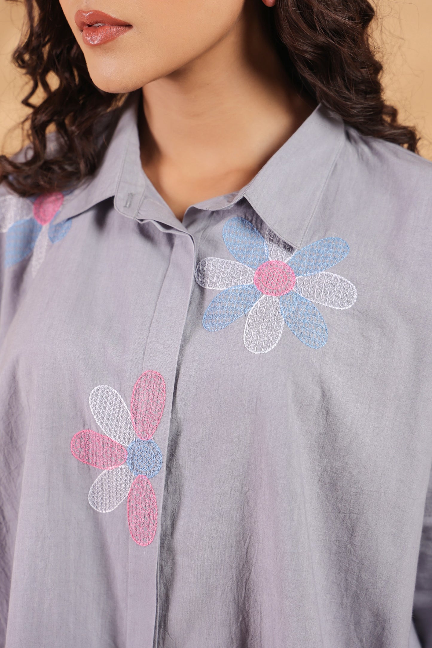 Lilac Bloom Oversized Co-ord Set