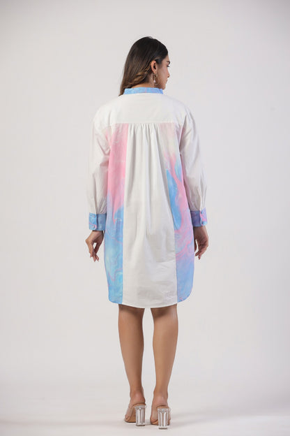 Pastel Rush High-Low Shirt Tunic