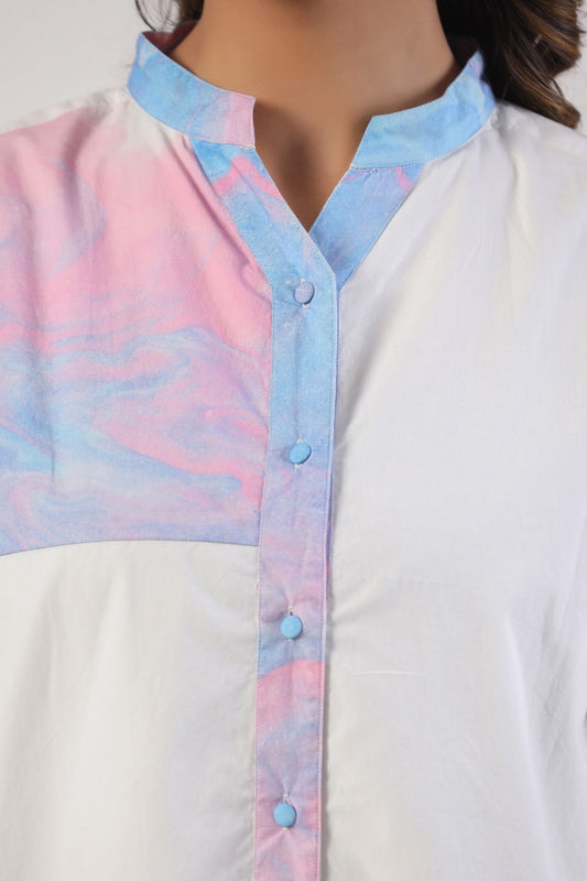 Pastel Rush High-Low Shirt Tunic