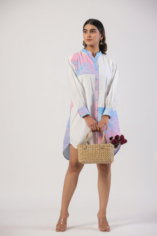 Pastel Rush High-Low Shirt Tunic