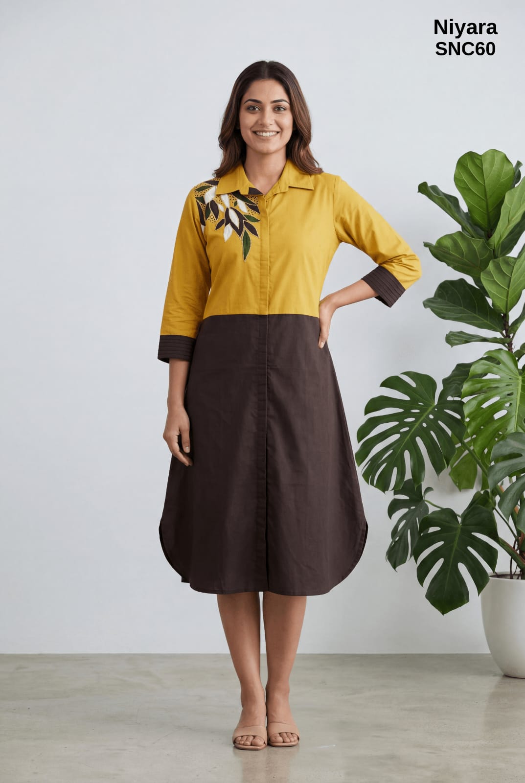 HALF N HALF TUNIC