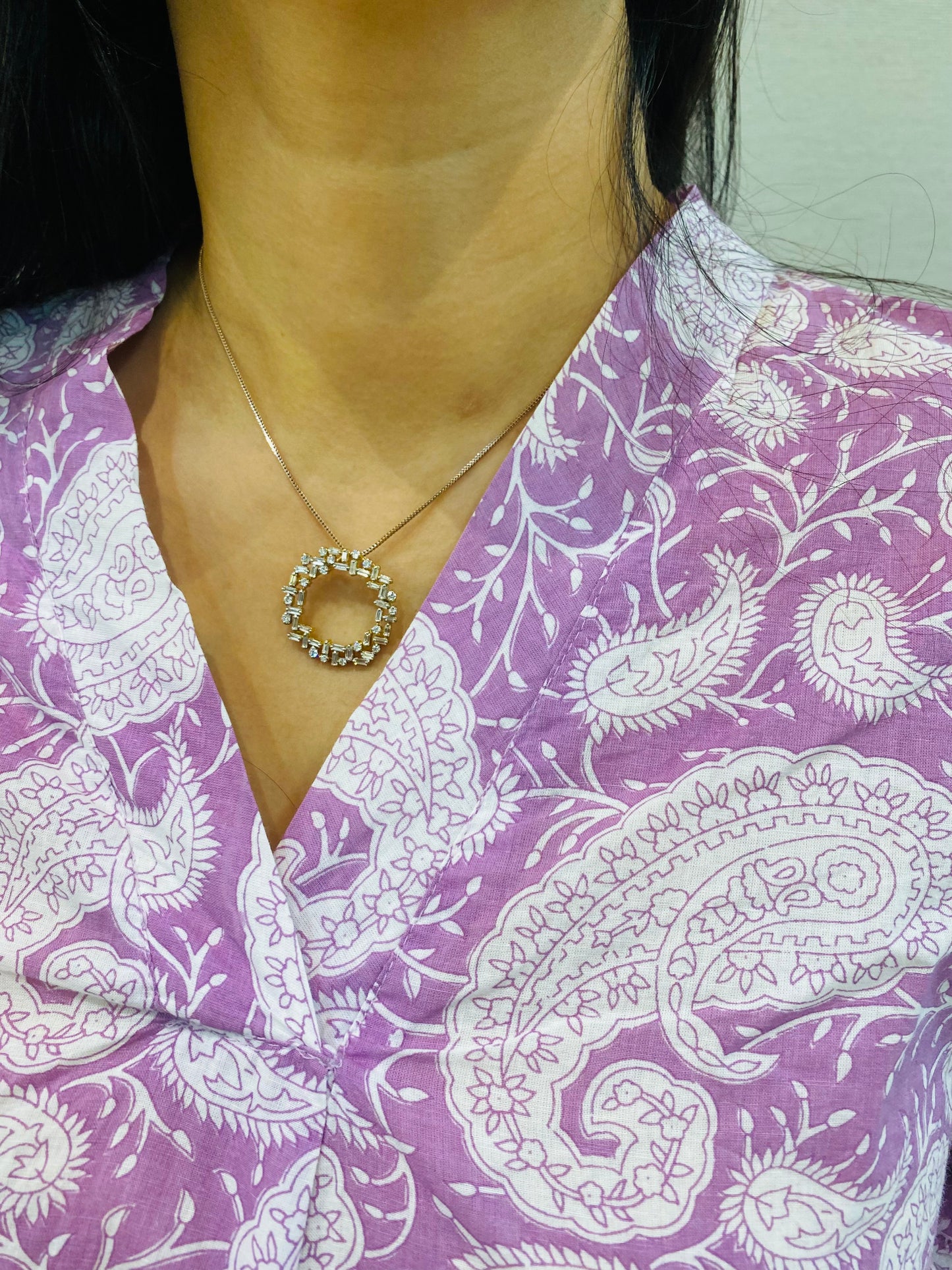 Lavender Paisley Cotton Co-Ord Set